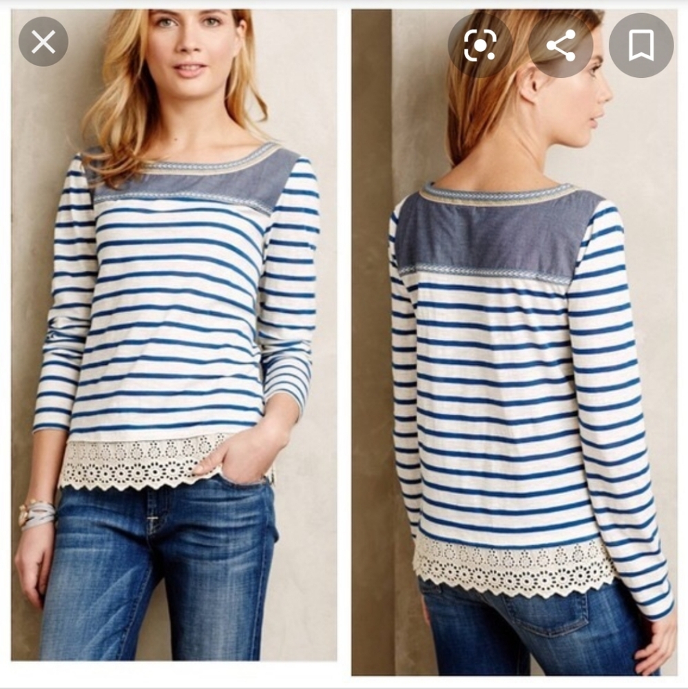 Little Yellow button striped shirt small